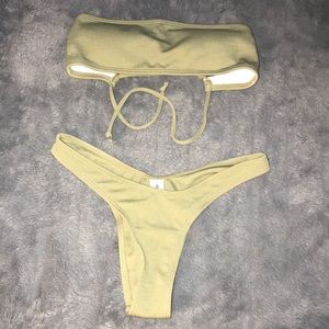 Fashion nova Green bikini
